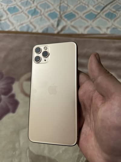 Gold iphone 11 pro max 256gb | PTA Approved |93 %Health|with box