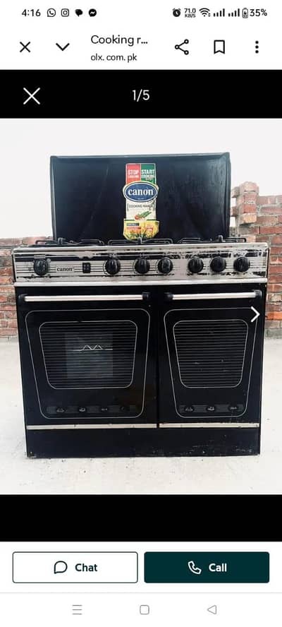 cooking range for sale