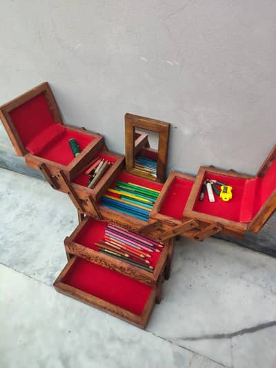 jewelry stationary makeup box organizer