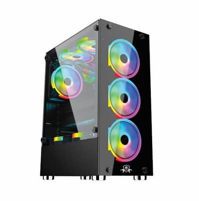 AA tiger gaming case with 3 RGB fans