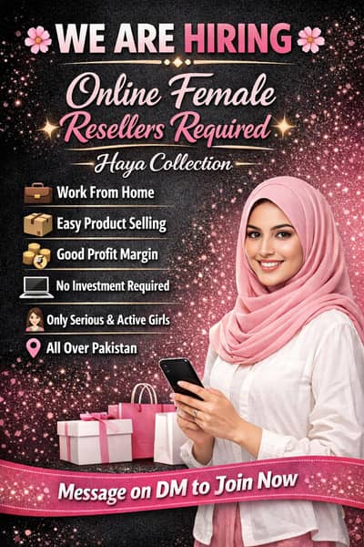 Online reseller female required for Haya Collection