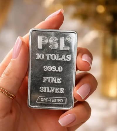 silver 10 tola 999.0 fine silver 2 pcs for sale.