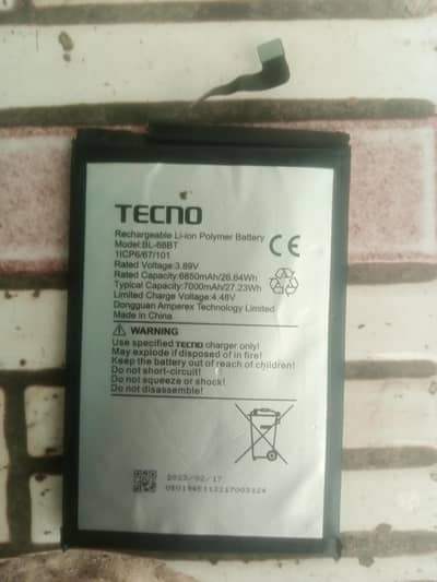 Tecno Mobile battery BL-68BT