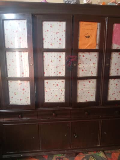 4 partition wooden showcases Pepsi color condition used