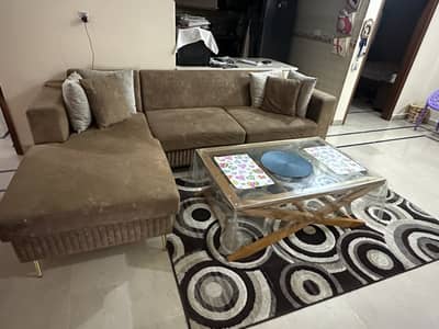 Zubaidas L shape sofa