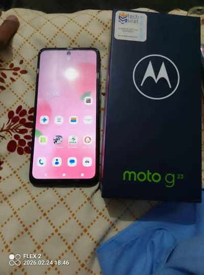 Moto g23 8/128  10/10 camplite box official approved urgent sale