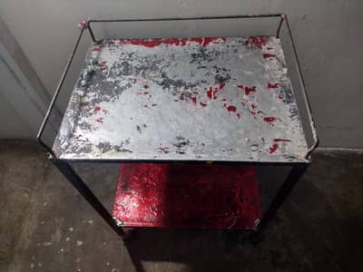 Metal Trolley – 2 Steel Shelves