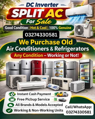 Ac sale & Ac purchase | window Ac | Split Ac | Dc inverter | portable