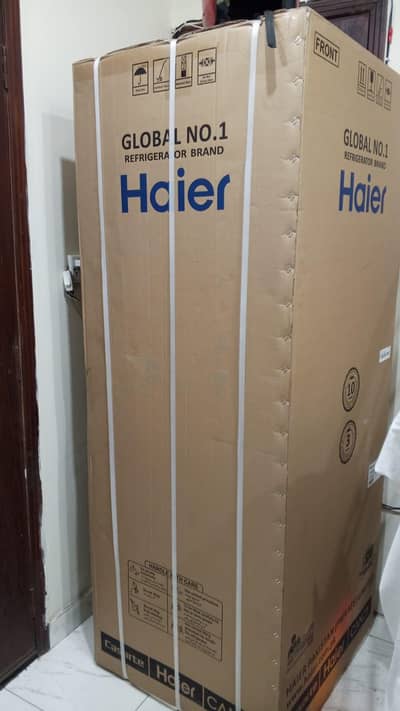 haier new model glass door refrigerator for sale .