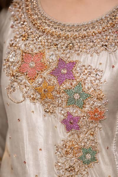 Elegant Handwork Party Wear Dress