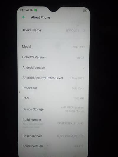 oppo a1k pta approved price 10000 2 32 4g supported 03061107386 watsap