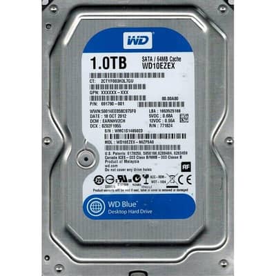 WD 1.0 TB Hard drive for sale