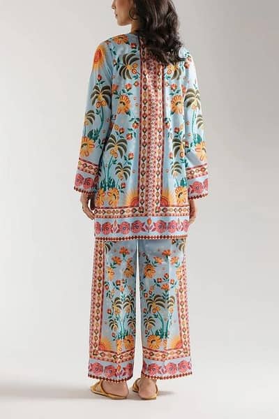 Stylish Printed Shirt and Trouser Set - 2 Pcs