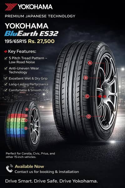 195/65R15 YOKOHAMA BLUE EARTH ES32