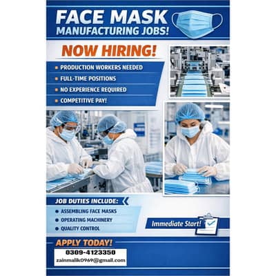 Manufacturing Job | Job Offer | Workers Require