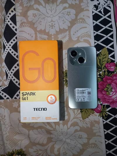 Tecno spark go 1 (4+4/64GB) 5 month warranty complete box with charger