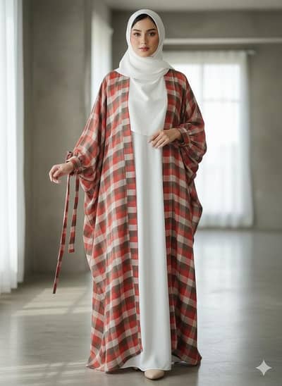 4pcs ​Premium Butterfly Abaya Sets - Dubai Style - Brand New