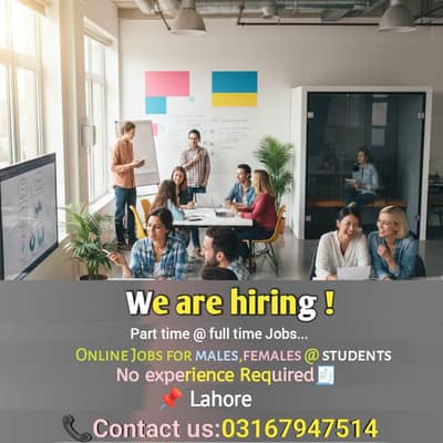 Full Time part Time Home Base office Base online jobs