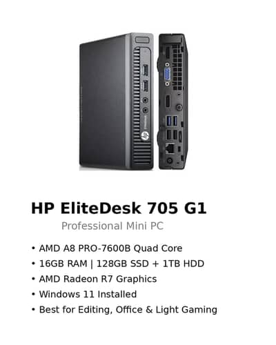 HP EliteDesk 705 G1 – Powerful Mini PC