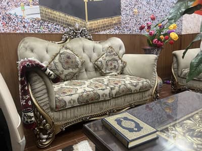 7 seater sofa set with round table