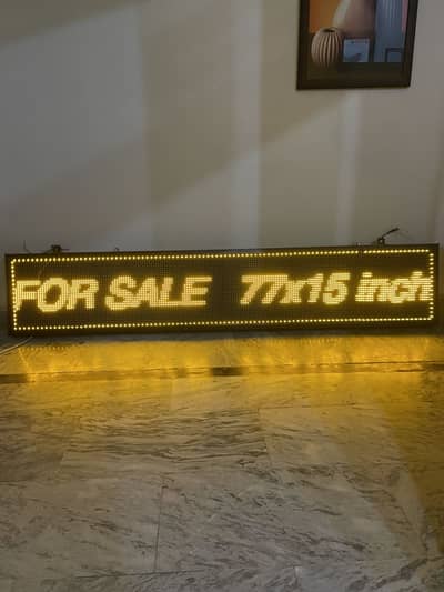 LED Message Display Board – App Control – 77x15  inch