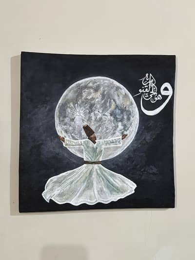 Hand painted Original artwork with acrylics 1/1feet canvas