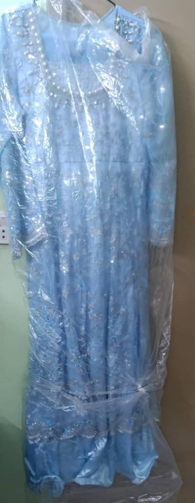 Maxi  stitch attach cancan with duppta