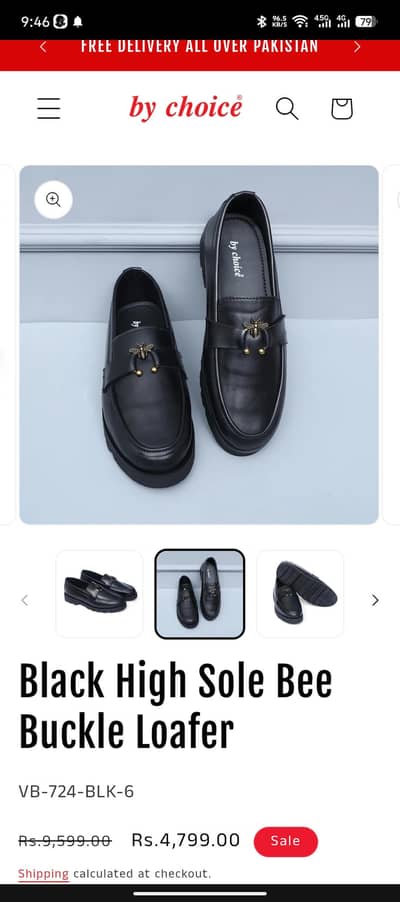 new high sole formal bee buckle shose