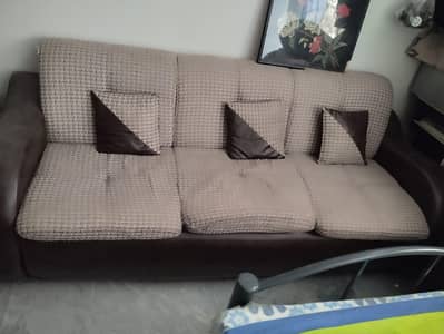 7 seater dual tone sofa set