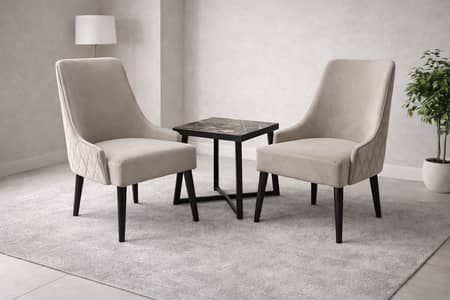 Reddev Balcony Coffee Table Set with 2 Chairs