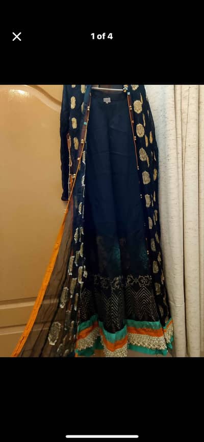 Long frock with gown