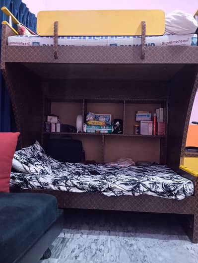 Double Bed with Wardrobes Stand & 2 Big Draws