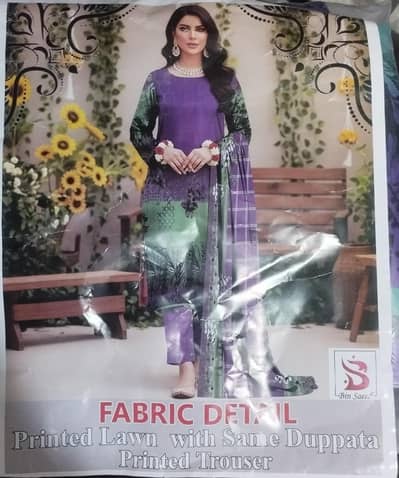 Copy of Bin Saeed brand 3 piece unstitched brand new