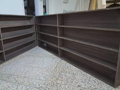 Stylish wooden storage racks - Elegant dark aesthetic book shelf's.