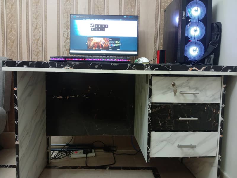 blank\white computer,study and work table 3