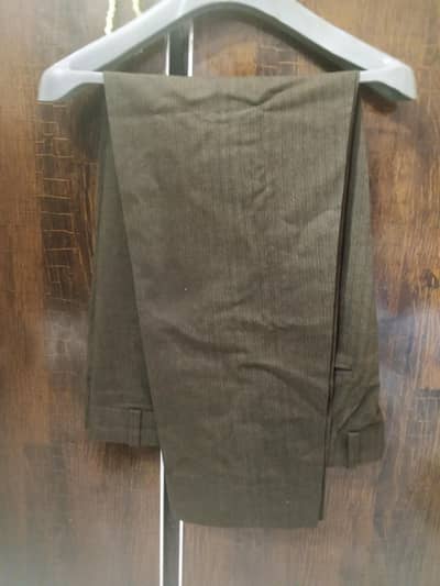 Men's Formal Dress Pent For Sale  in Mehndi & Denim in Sky Blue Color