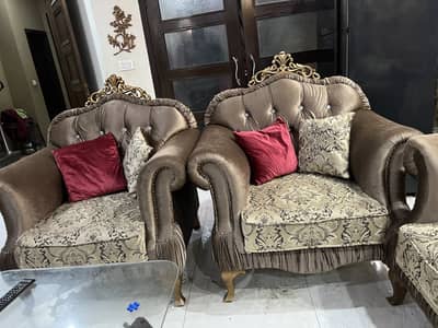 5 seater luxury sofa set