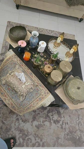 Sofa Set (with table) + Dining Table set 1