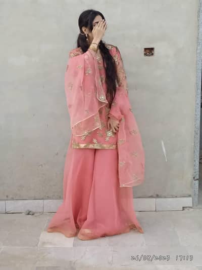 Complete dress with flapper and saree