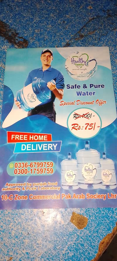 Pure Drinking Water Healthy Family