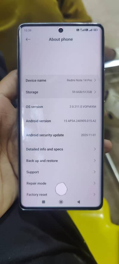 Redmi note14 pro 12gb 512gb