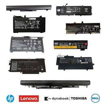 All type of laptop batteries available with 3 months warranty