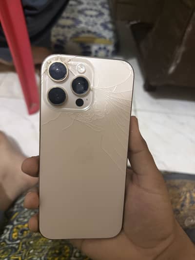 Iphone 16 pro max factory unlock non pta  minor back crack