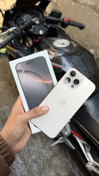 I PHONE 16 pro max non PTA 91 BH PHYSICAL PLUS E SIM