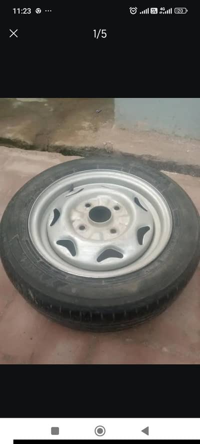 Tyre and Rim Good condition attock  03107811656