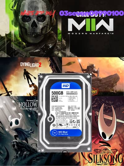 Hard Disk Drive 500/512 Gb Full of Games AAA Titles Gta5,Hitman,RDR2