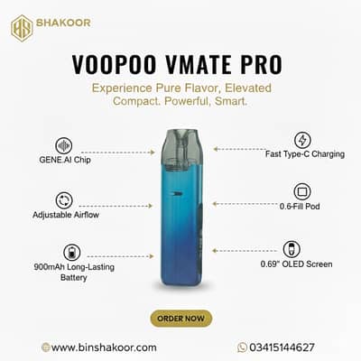 Voopoo Vmate Pro 25W refillable Pod for Ages 18+
