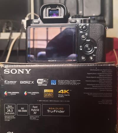 sony A7 full farme mirrorless complete box for sale