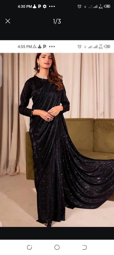 sari black color 03010738843 Whatsapp