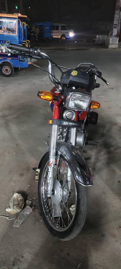 Honda baike red color applied for